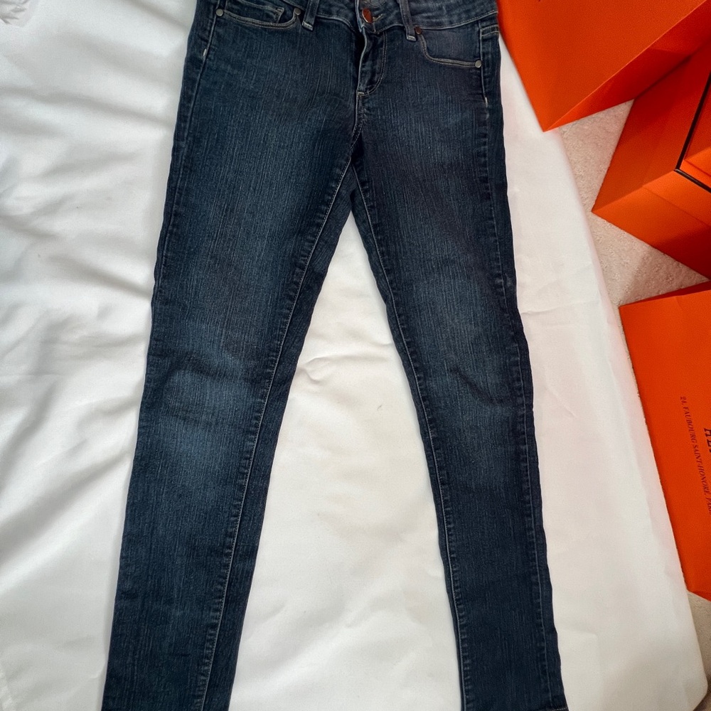 PAIGE Dark Blue Skinny Jeans